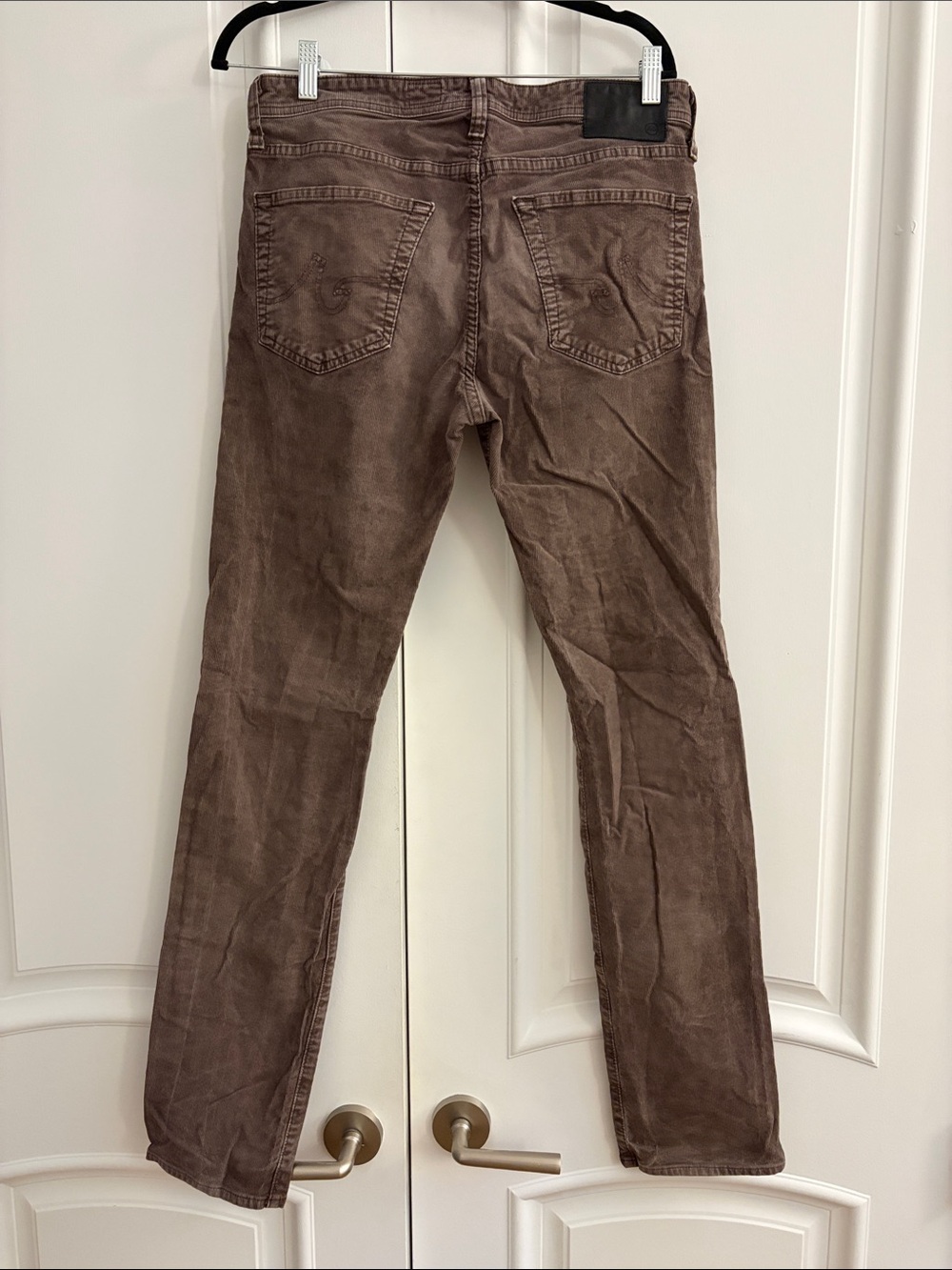AG Adriano Goldschmied The Matchbox Slim Straight Corduroy Pants Size 33 - Picture 5 of 8